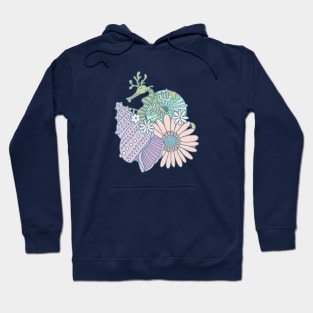 Sea Dragons Sea Shell Garden Hoodie